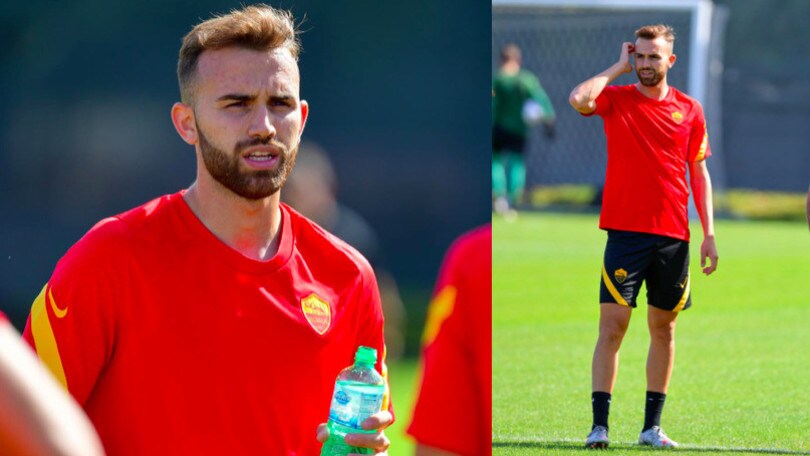 Mayoral, primo allenamento con la Roma