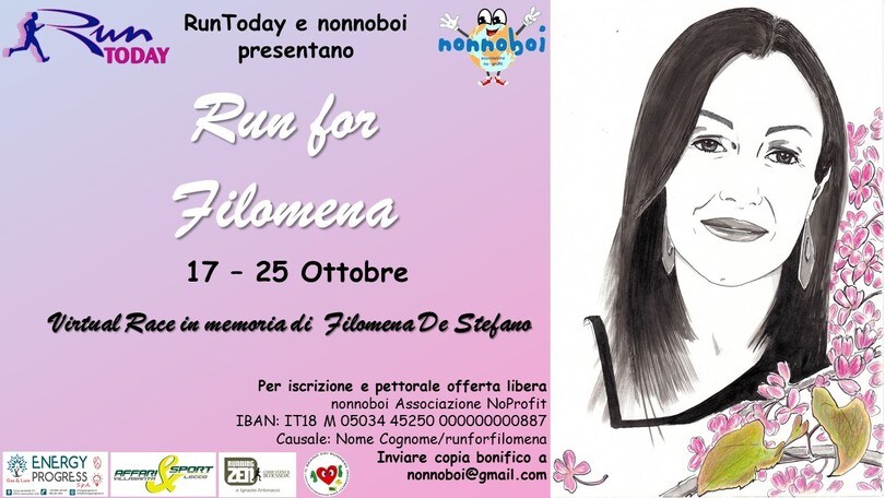 "Run for Filomena" è la virtual race che aiuta gli orfani keniani di nonnoboi
