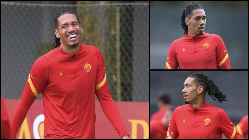 Roma, Smalling torna a Trigoria e ritrova il sorriso