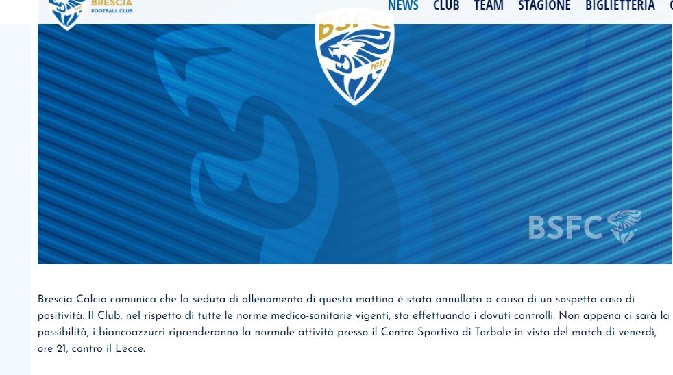 Brescia, sospetta positività al Coronavirus