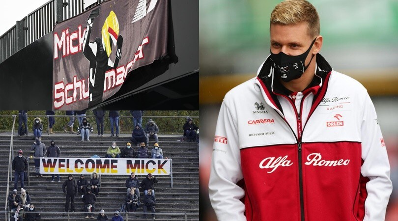 Mick Schumacher, lo speciale benvenuto dei fan
