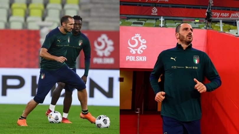 La nazionale di Mancini in Polonia: Chiellini e Bonucci scaldano i motori