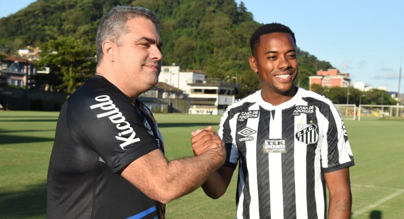 Santos, Robinho torna per la quarta volta: prenderà solo 230 euro al mese