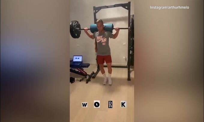 Juve: ecco Arthur, duro lavoro in palestra