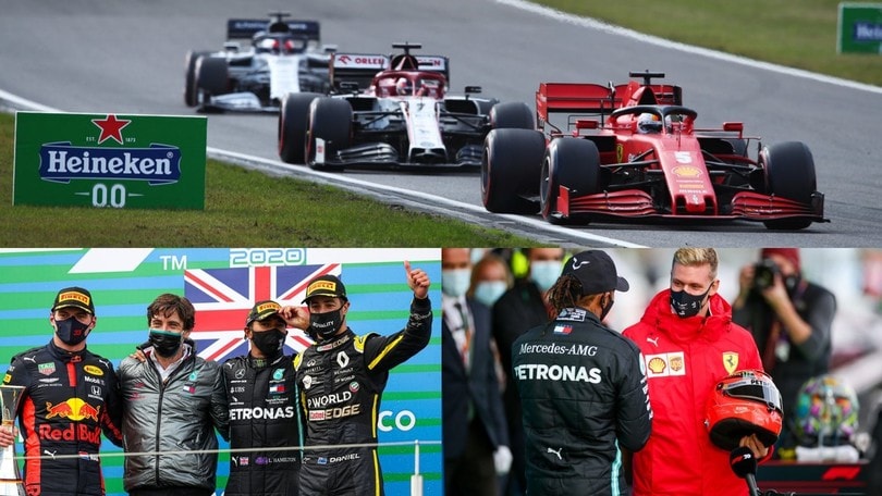 Mick Schumi incorona Hamilton, Ricciardo champagne e Ferrari adieu: il Top e Flop GP Eifel VIDEO
