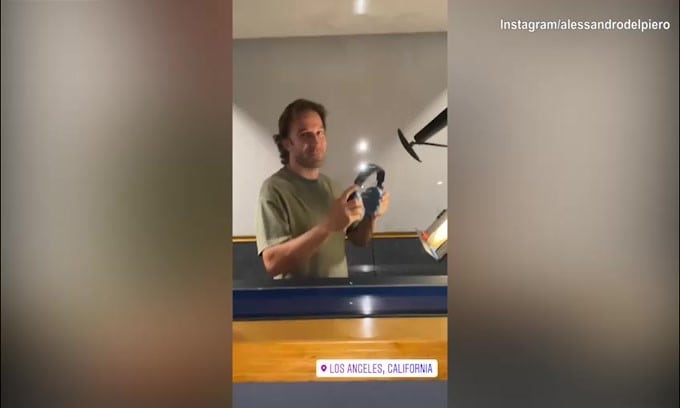 Del Piero in sala di registrazione