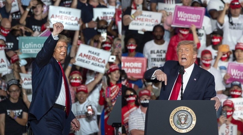 Trump, il Coronavirus è già dimenticato: al comizio senza mascherina