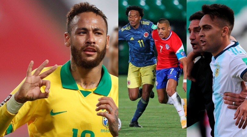 Sudamerica: Neymar tris da Fenomeno, "italiani" in gol con Argentina e Cile