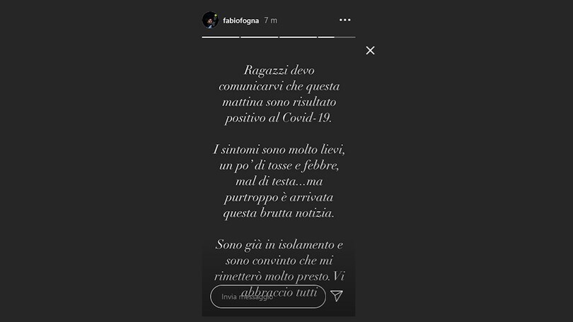 Tennis: Fabio Fognini positivo al Coronavirus