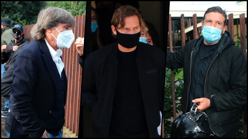 Totti, che affetto per papà Enzo: anche Bruno Conti e Candela al funerale