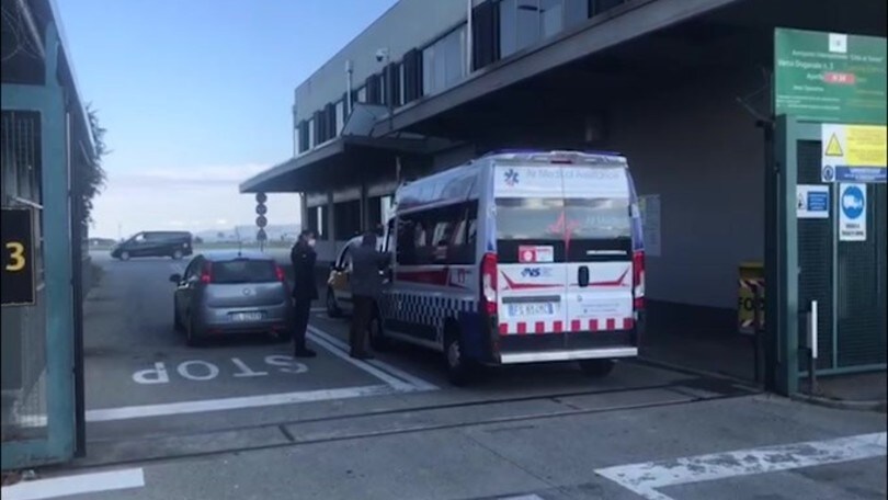 CR7, l'ambulanza entra in pista