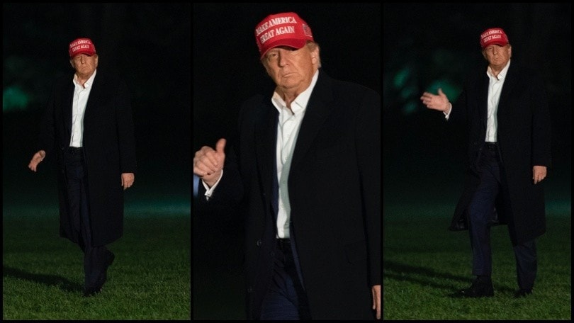 Trump, il Coronavirus è già acqua passata: rientra alla Casa Bianca senza mascherina