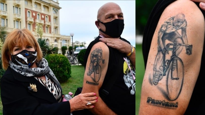 Pantani, emozione al Giro d’Italia: ecco il tatuaggio di un tifoso