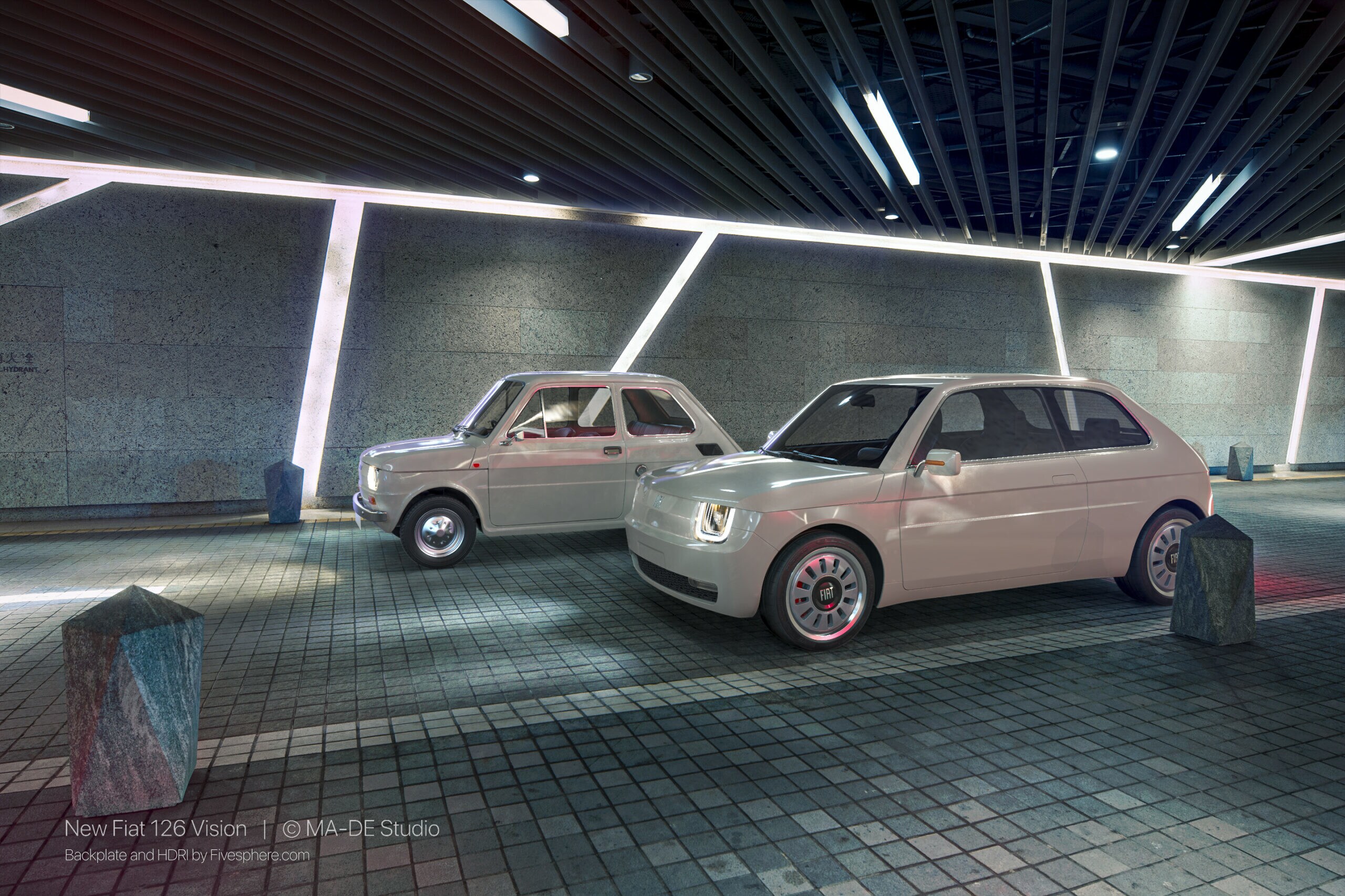 Fiat 126 Vision by Ma-De Studio: gli scatti