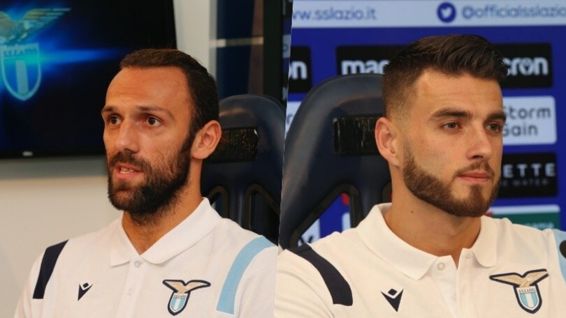 Lazio, Muriqi e Hoedt di presentano: "Qui per raggiungere grandi obiettivi"