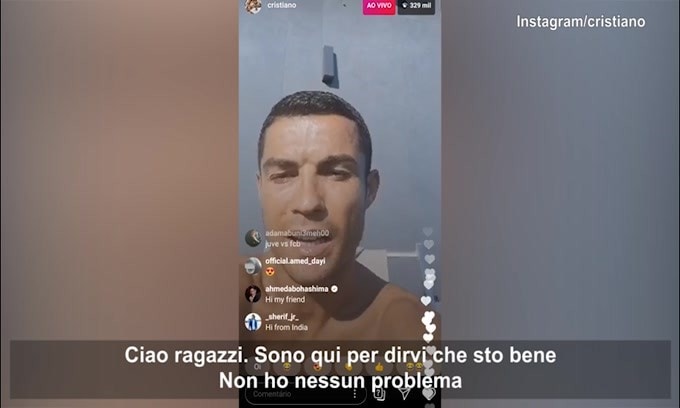 CR7: "Sto bene. Non ho nessun problema"