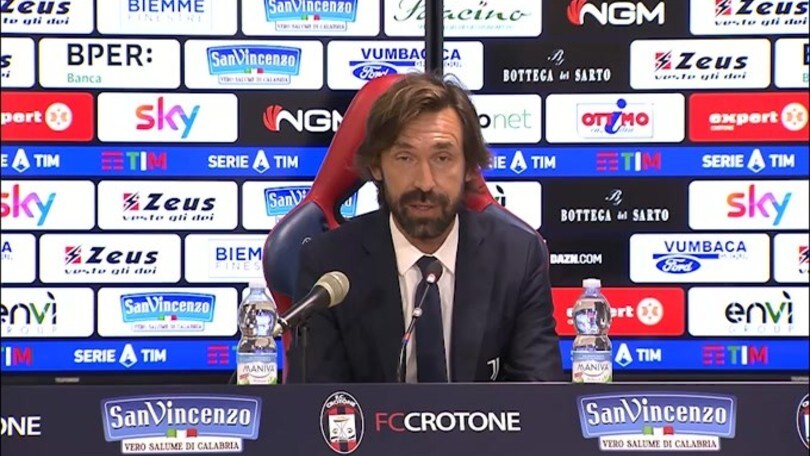 Pirlo: "La Juve aveva la testa al Crotone"