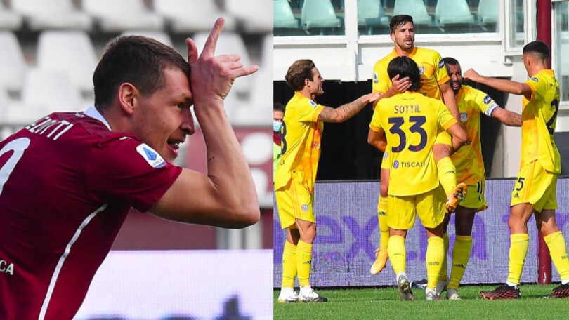 Belotti fa doppietta ma vince il Cagliari: Torino ancora ko