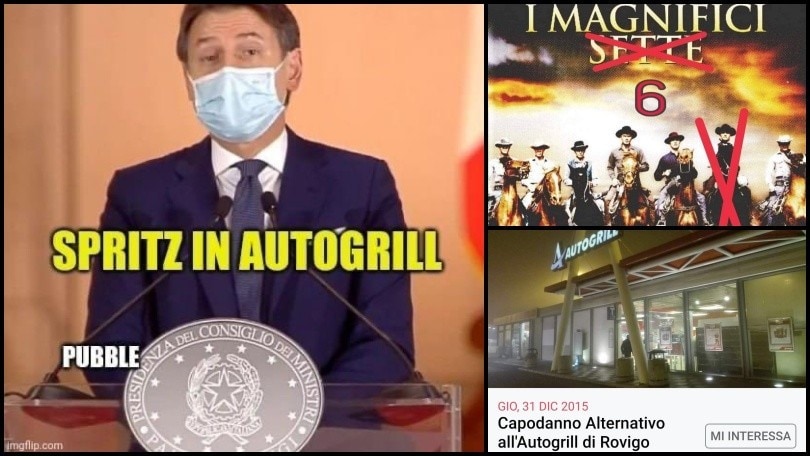 Nuovo Dpcm, dagli appuntamenti in autogrill ai Magnifici "sei": social scatenati