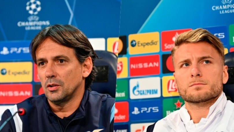Lazio, Inzaghi e Immobile: "In Champions per una reazione. E occhio a Haaland"