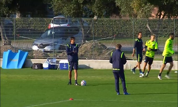 Lazio, allenamento con vista Champions