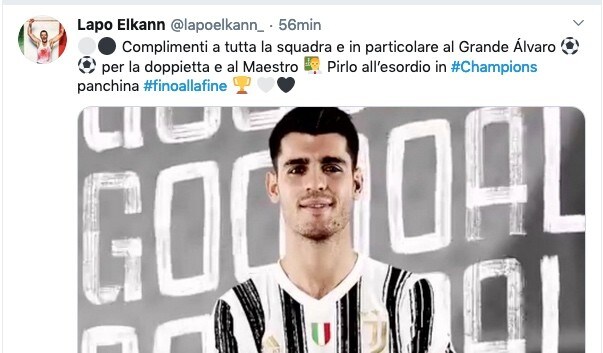 La Juve di Morata fa urlare Lapo Elkann: «Grande Alvaro!»