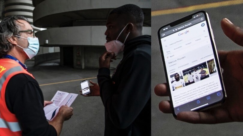 Thuram si cerca su Google per entrare a San Siro prima di Inter-Borussia Moenchengladbach