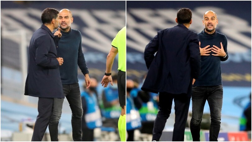 Tensione tra Guardiola e Conceiçao durante Manchester City-Porto