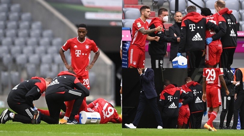 Davies, infortunio lampo in Bayern-Eintracht: lascia il campo dopo 3'
