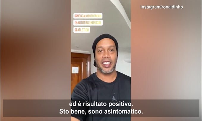 Covid-19, Ronaldinho positivo: "Sto bene, sono asintomatico"