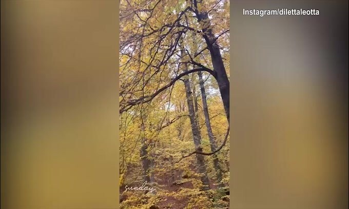 Diletta Leotta immersa nella natura