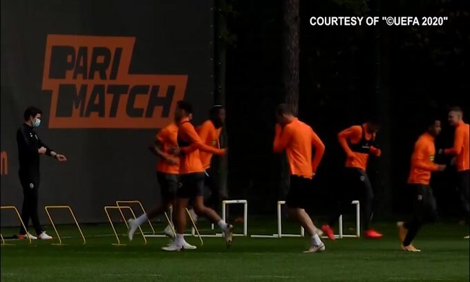 Shakhtar Donetsk, l'allenamento della vigilia in vista dell'Inter