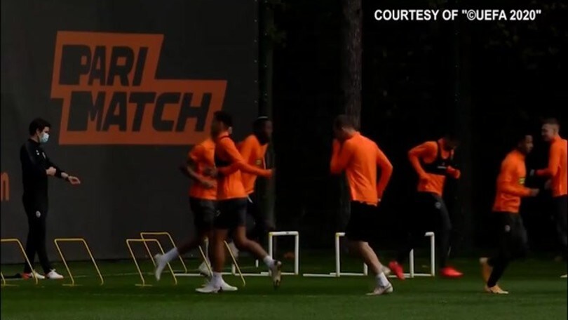 Shakhtar Donetsk, l'allenamento della vigilia in vista dell'Inter