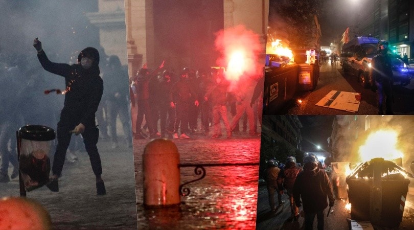 A Roma scontri con la polizia: caos a Piazza del Popolo