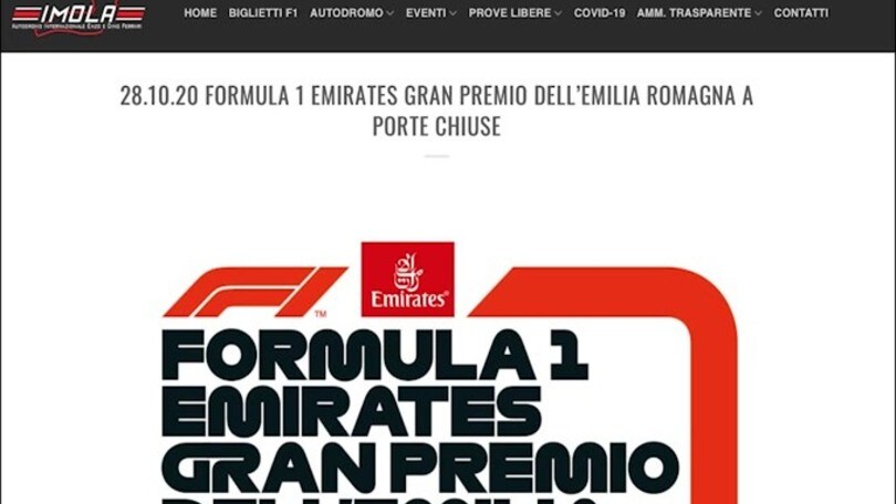 F1, il GP di Imola si correrà a porte chiuse