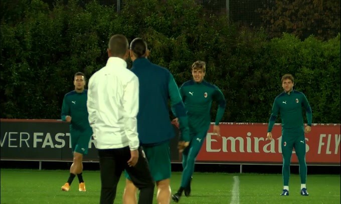 Milan, allenamento con vista Sparta Praga