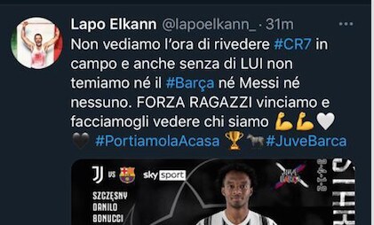 Lapo Elkann sostiene CR7 e spinge la Juve: «Non temiamo nessuno»