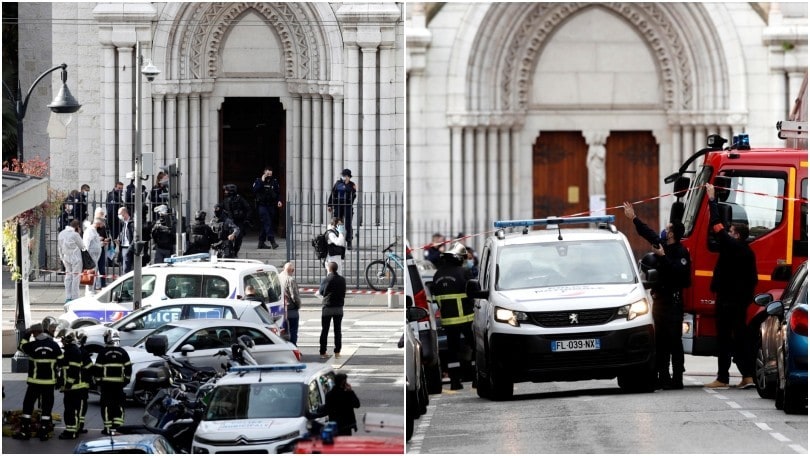Nizza blindata dalla polizia per l'attentato alla basilica