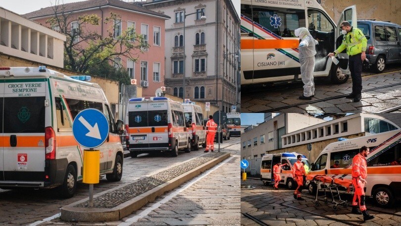 Coronavirus, situazione critica a Milano: le ambulanze attendono in coda