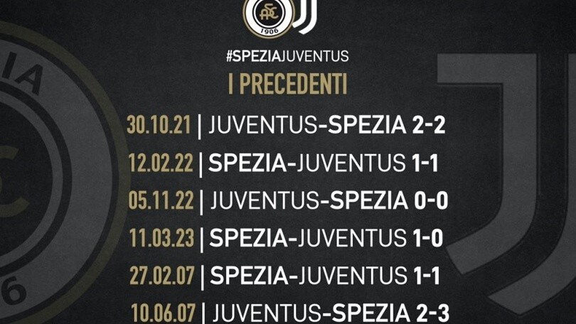 Lo Spezia punzecchia la Juve: "Contro di voi ancora imbattuti..."