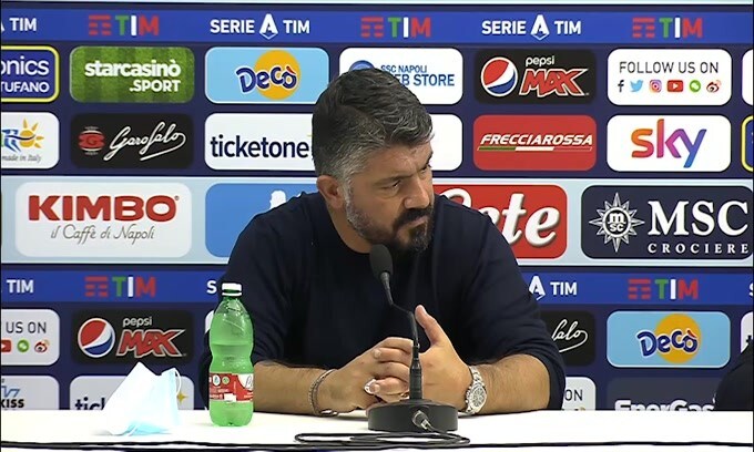 Gattuso: "Errori Osimhen ci stanno. Cerchiamo poco Mertens"