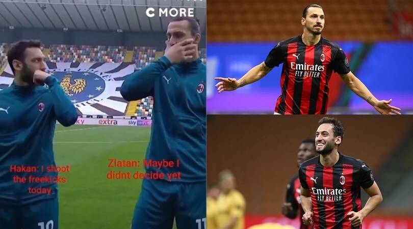 Ibrahimovic-Calhanoglu, show sui social: "Non ho deciso se farti tirare le punizioni"