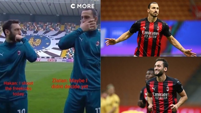 Ibrahimovic-Calhanoglu, show sui social: "Non ho deciso se farti tirare le punizioni"
