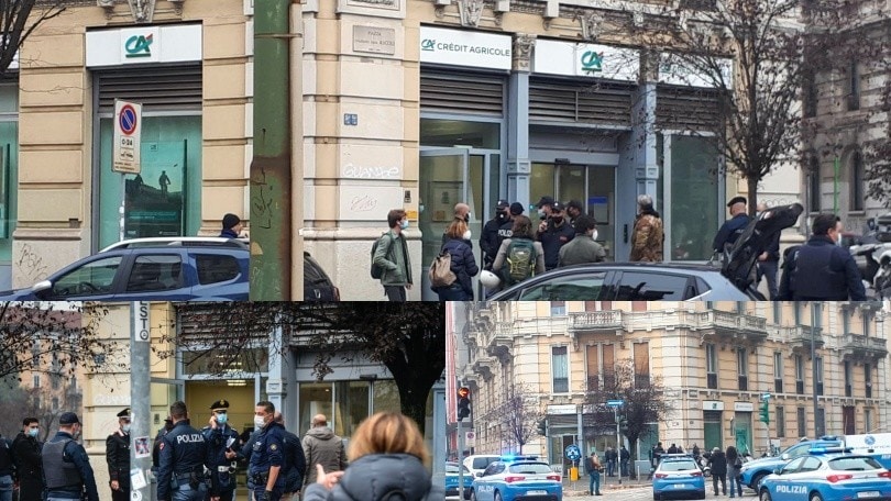 Rapina in una banca a Milano: dipendenti in ostaggio, malviventi scappati dalle fogne