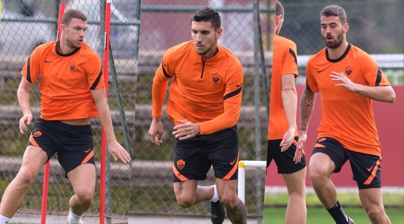 Roma, slalom e scatti prima del Cluj in Europa League