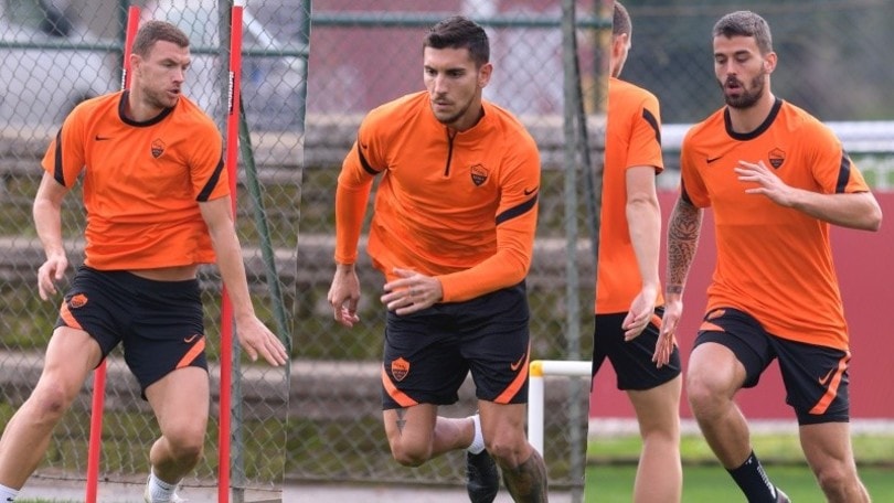 Roma, slalom e scatti prima del Cluj in Europa League