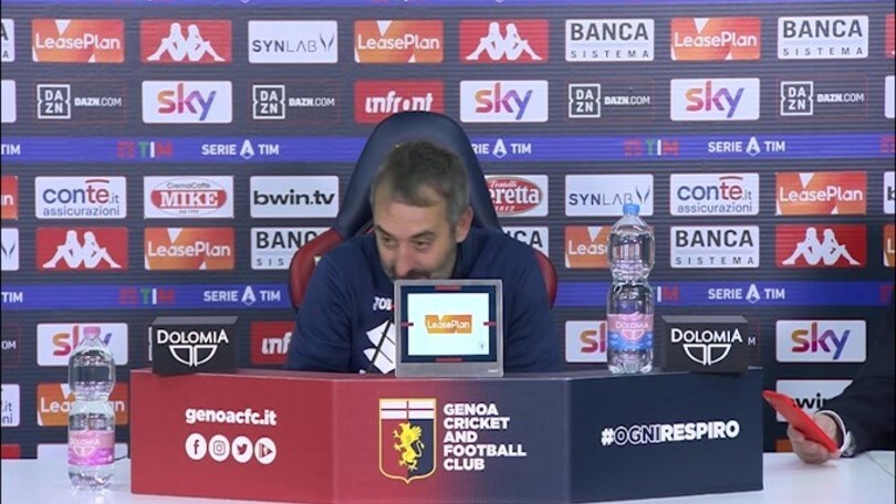 Giampaolo: "La squadra ha giocato con fede e per la maglia"