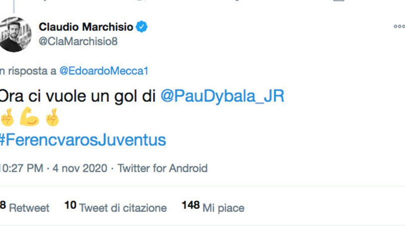 Marchisio veggente: «Ora ci vuole il gol di Dybala». Che arriva subito dopo