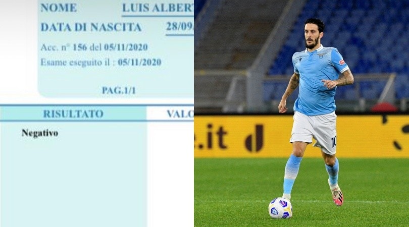 Luis Alberto, tampone negativo: disponibile per la Juve