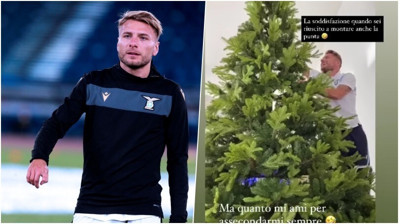 Lazio, Immobile sbotta: "Accuse ingiuste". E fa l'albero di Natale